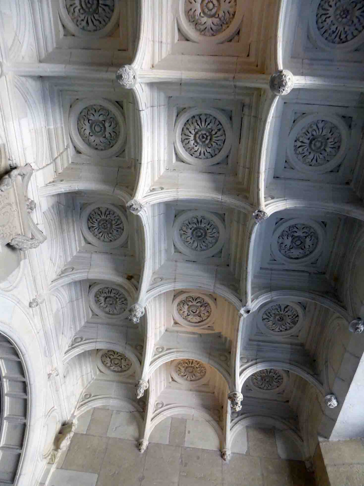 Le château :plafond de l'escalier d'honneur - Azay-le-Rideau