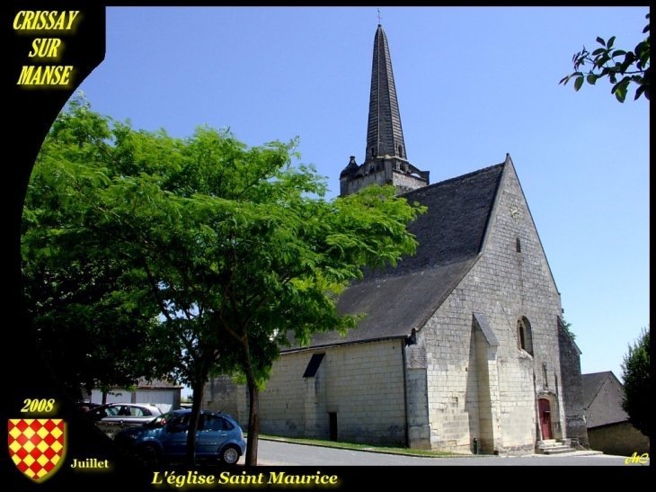 L'eglise saint Maurice - Crissay-sur-Manse