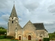 Dierre (Indre-et-Loire)  Eglise Saint Médard de Dierre. Un second collatéral fut ajouté à la nef du côté septentrional au XVIème siècle. Le clocher date de la même période.  Church of Saint Médard Dierre. A second collateral was added to the nave on the n
