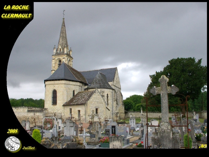 L'église Saint Martin et le cimetière - La Roche-Clermault