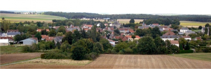 Vue panoramique du village de 