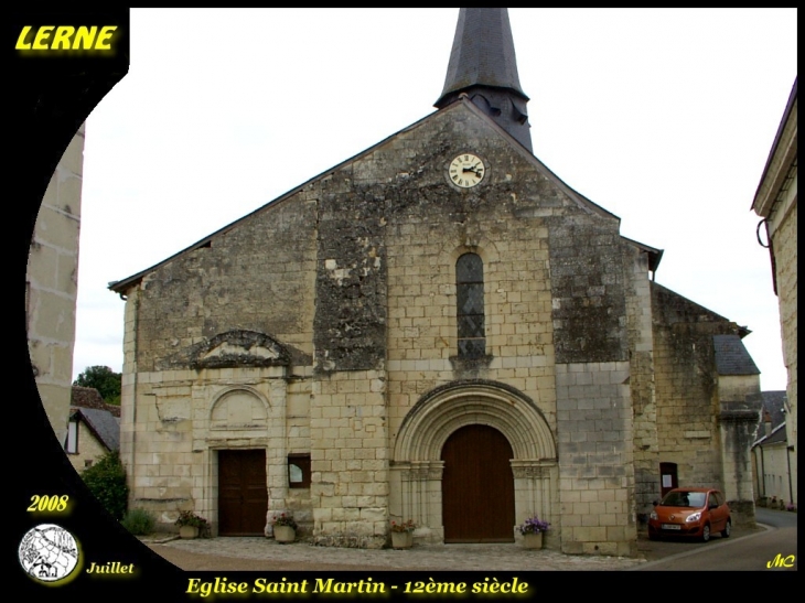 Eglise Saint Martin - 12è siècle - Lerné