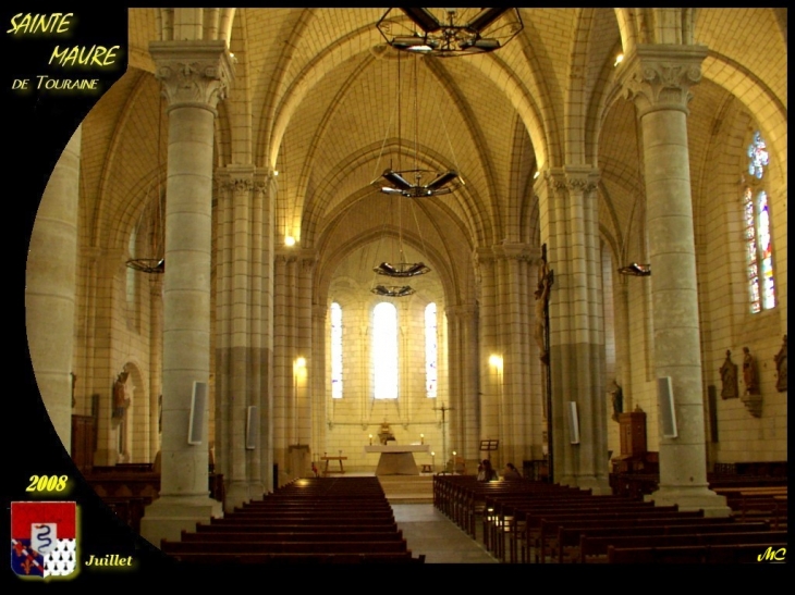 Intérieur de l'église - Sainte-Maure-de-Touraine