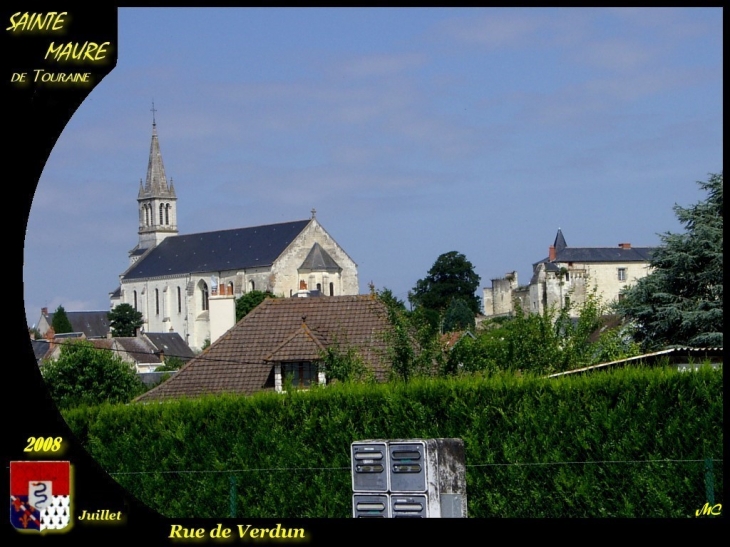 L'église et le château - Sainte-Maure-de-Touraine