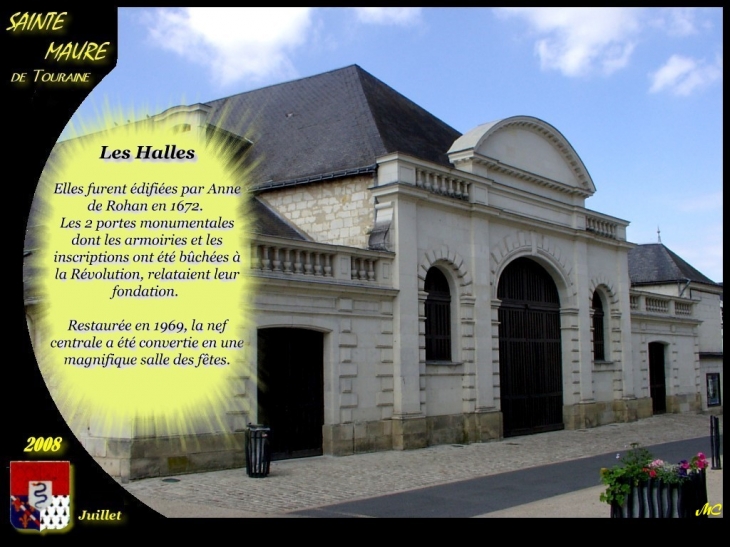 Les Halles édifiées par anne de Rohan en 1672 - Sainte-Maure-de-Touraine