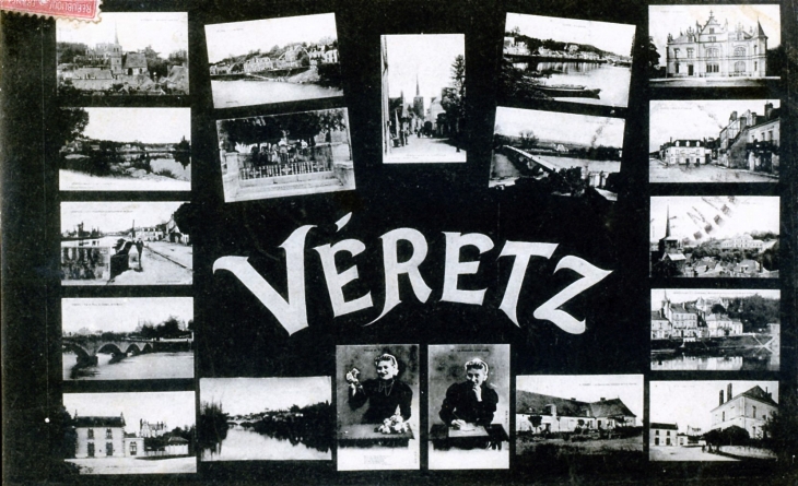 Vers 1910 (carte postale ancienne). - Véretz