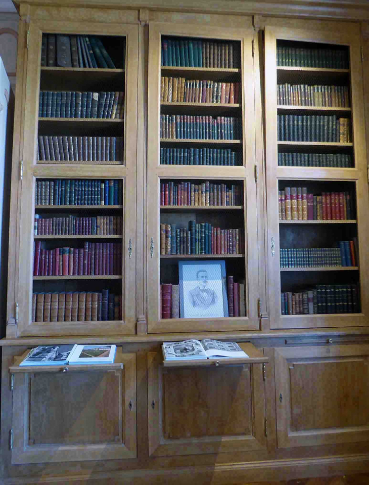 Le château : salon bibliothèque - Villandry