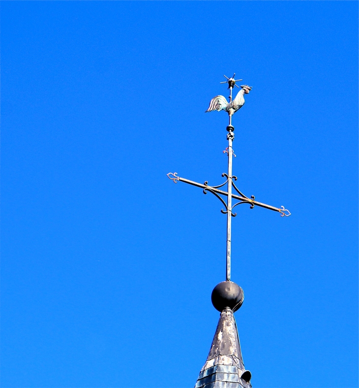 Le paratonnerre du clocher de l'église Notre Dame. - Le Pont-Chrétien-Chabenet