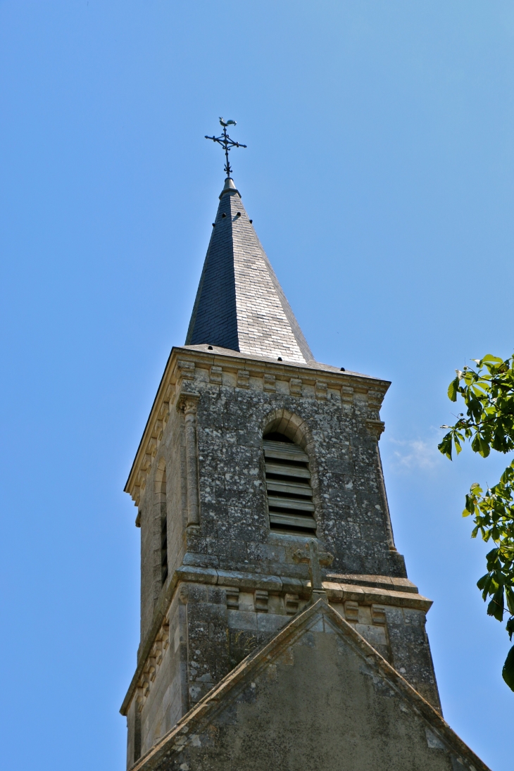 Le clocher de l'église. - Nuret-le-Ferron
