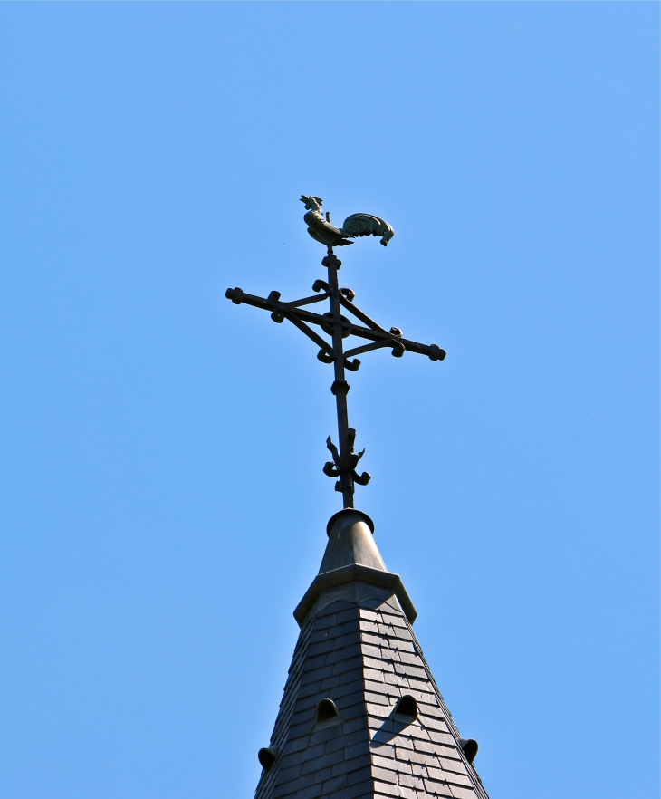 Le paratonnerre du clocher de l'église. - Nuret-le-Ferron