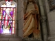 Eglise Saint Sulpice : Statue polychrome du moyen age.