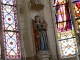 Eglise Saint Sulpice : Statue polychrome du moyen age. Dans le choeur.