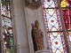 Photo suivante de Palluau-sur-Indre Eglise Saint Sulpice : Statue polychrome du moyen age. Dans le choeur.