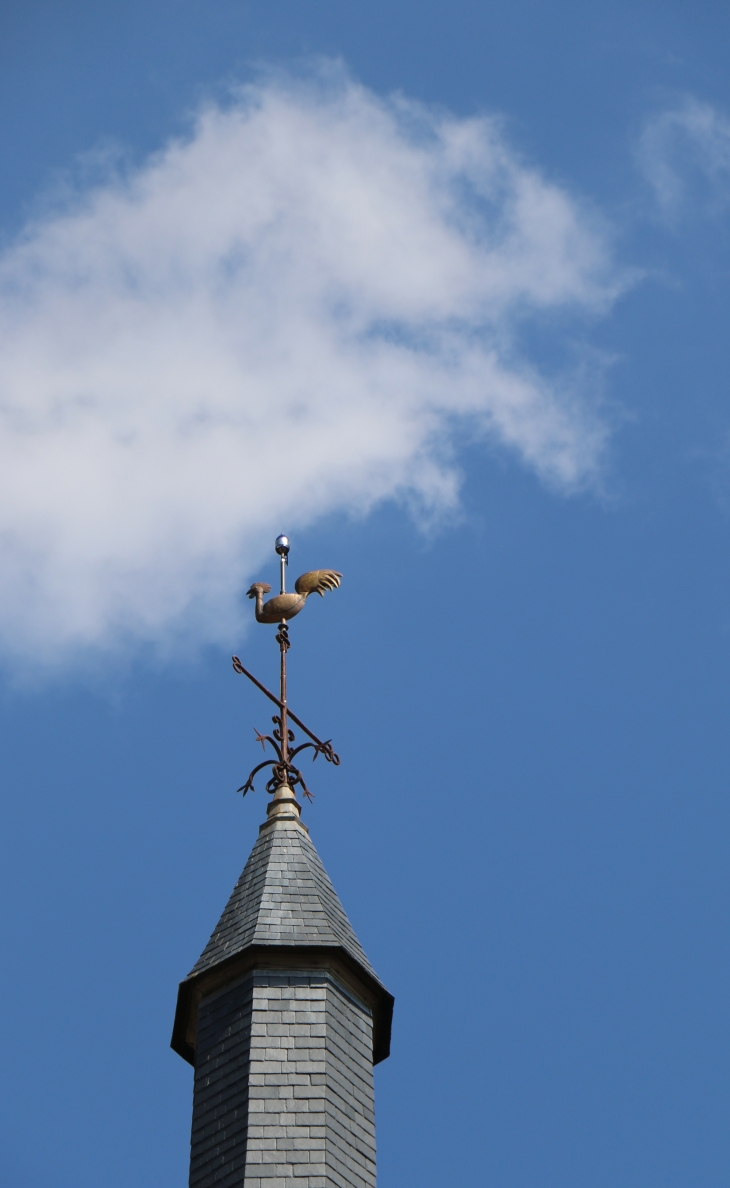 Le paratonnerre du clocher de l'église Saint Gaultier. - Saint-Gaultier