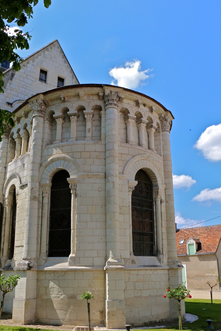 Eglise Saint Genou (ancienne abbatiale). L'abside. - Saint-Genou