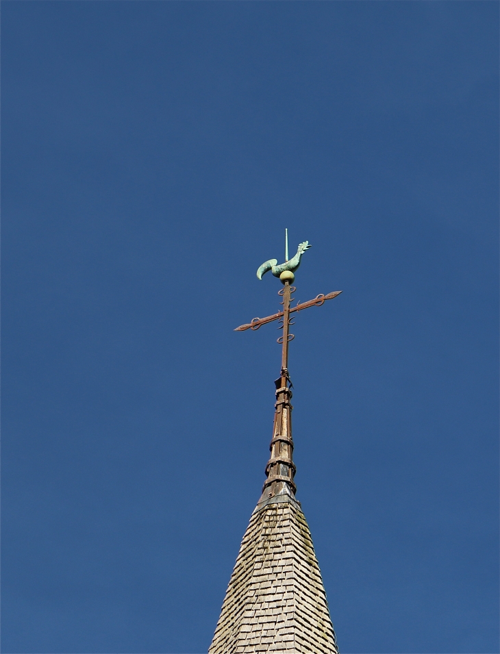 Le paratonnerre de l'église Saint Marcel. - Saint-Marcel