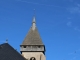 Le clocher beffroi en ogival fleuri datant du XVe et XVIe siècles de l'église Saint Marcel.