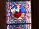Eglise Saint Marcel : vitrail de la chapelle axiale.