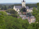 le village et son église vus du château