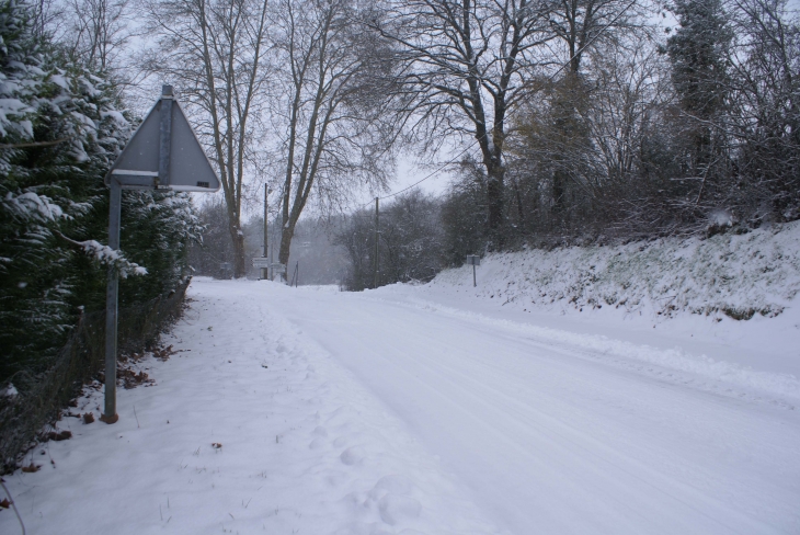 La neige, avenue Vernat - Villentrois