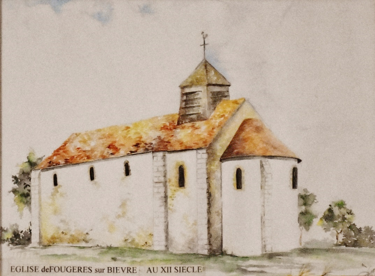  éééglise saint-Eloi au 12 Em siècle - Fougères-sur-Bièvre