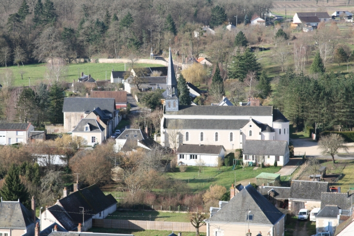 Vue de L'église de Monteaux