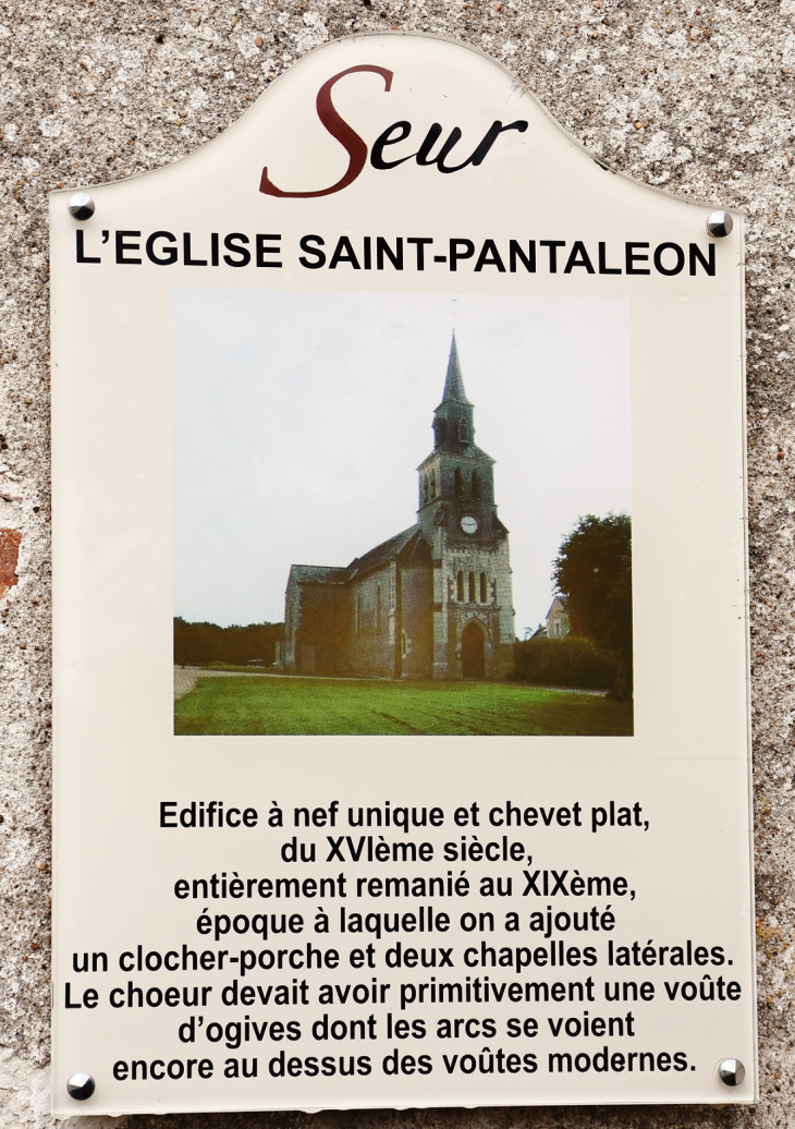  &&église Saint-Pantaleon - Seur