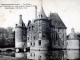 Le Château - Epoque : fondations de 1078 jusqu'au niveau du pont - Constructions inférieures 1609 (carte postale ancienne vers 1937).