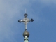 croix du clocher de l'Eglise fraichement rénovée