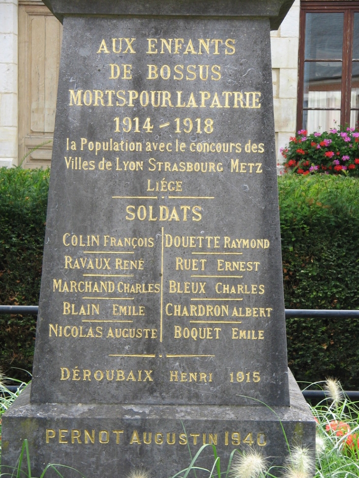 Morts pour la France - Bossus-lès-Rumigny