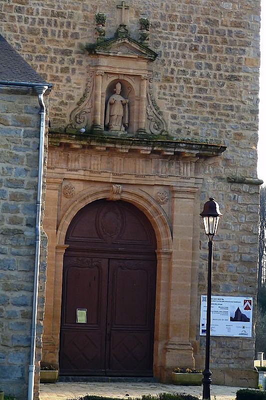 La porte de l'église - Cliron