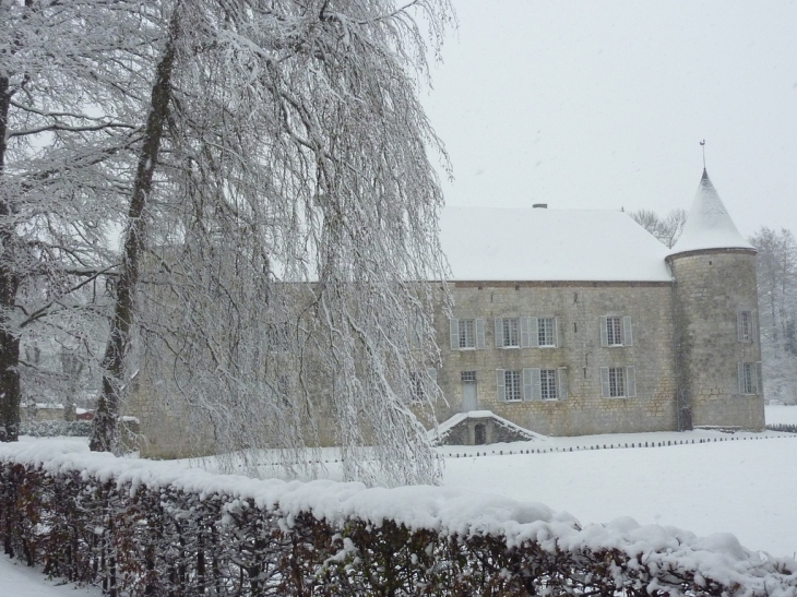 Tempête de neige sur la Cour des Près - Rumigny