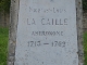 stèle abbé Nicolas Louis de La Caille astronome français né à Rumigny