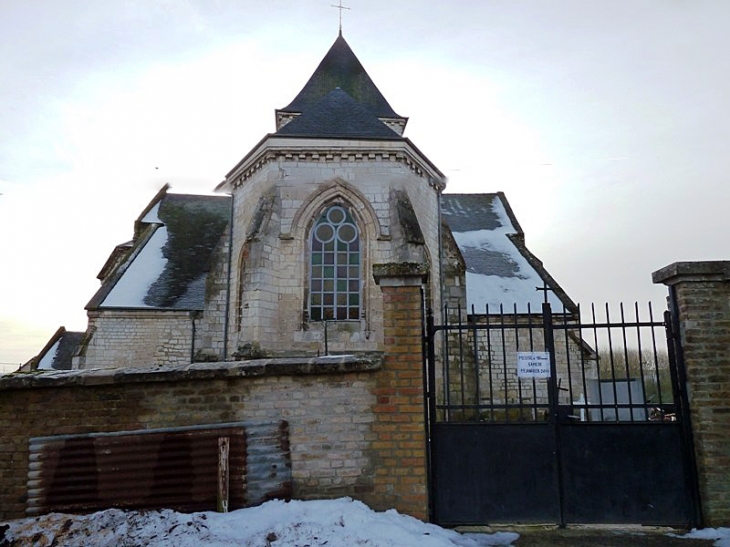 Le chevet de l'église - Saint-Germainmont