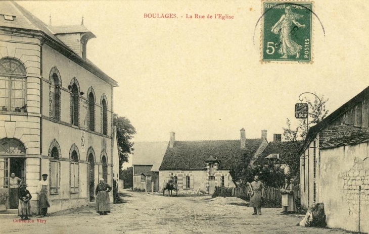 Rue de l'église - Boulages