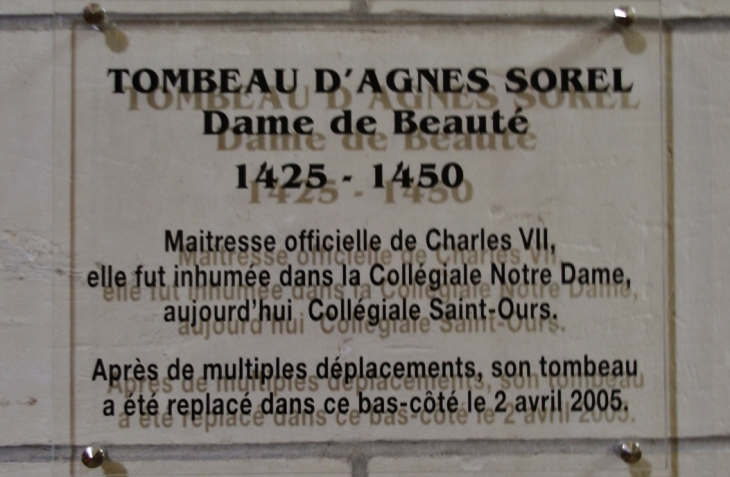 Tombeau D'Agnes-Sorel - Loches-sur-Ource
