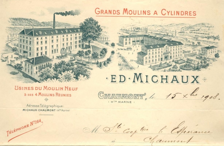 Les Quatre-Moulins vers 1900 - Chaumont