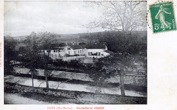 Coutellerie Conge, vers 1911 (carte postale ancienne). - Luzy-sur-Marne