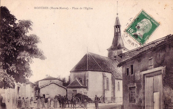 Place de l'Eglise Rozières - Sommevoire