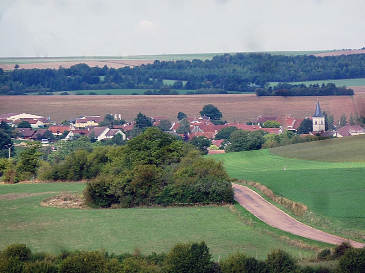Vue sur le village - Villiers-sur-Suize