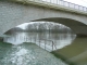 Pont de la Seine à Conflans l'eau déborde
