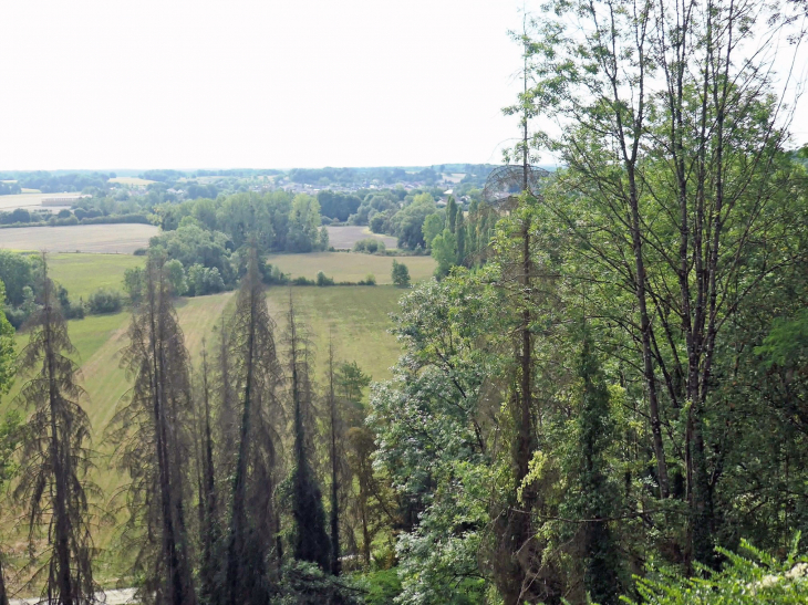Le village vu de la Côte à Vignes - La Neuville-au-Pont