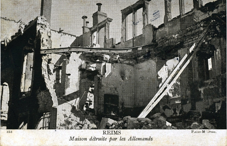 Carte postale ancienne vers 1915 - Reims