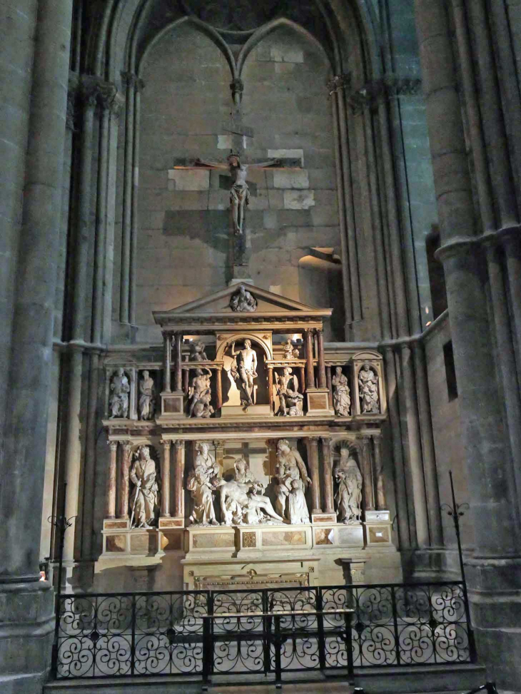 La cathédrale : retable - Reims