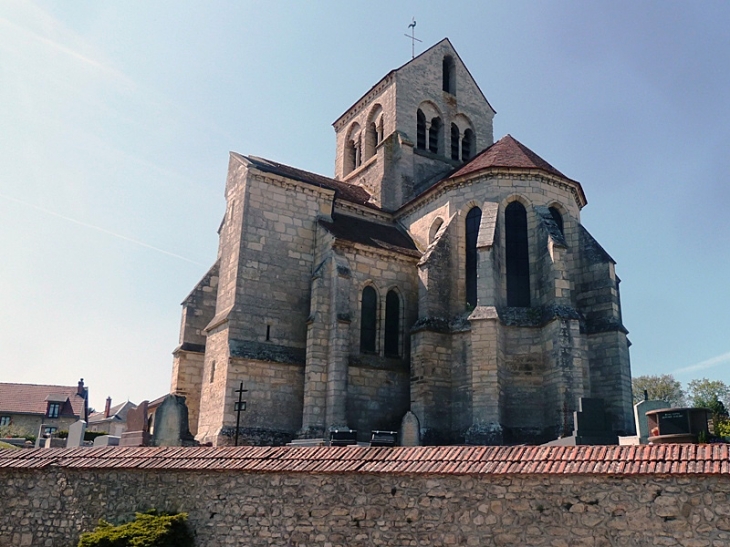 Le chevet de l'église - Rosnay