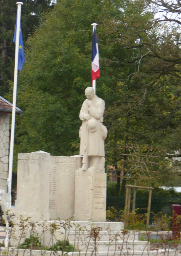 Le deuil du Poilu : monument aux morts dans le centre du village - Vienne-le-Château