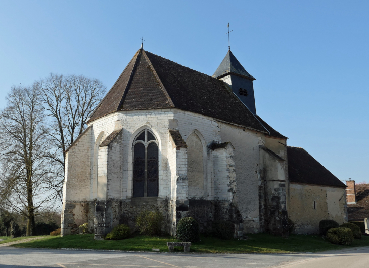 Le chevet de l'église - Villeneuve-Saint-Vistre-et-Villevotte