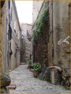 Une de ses ruelles voutées - Sant'Antonino