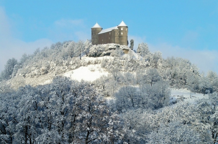 Le château sous la neige - Belvoir