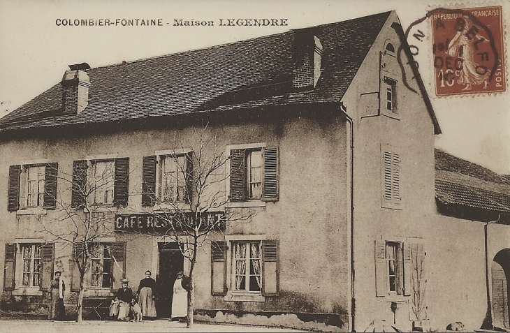Café restaurant hôtel Legendre - Colombier-Fontaine